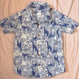 Carter’s Boy’s Safari Print Button Up